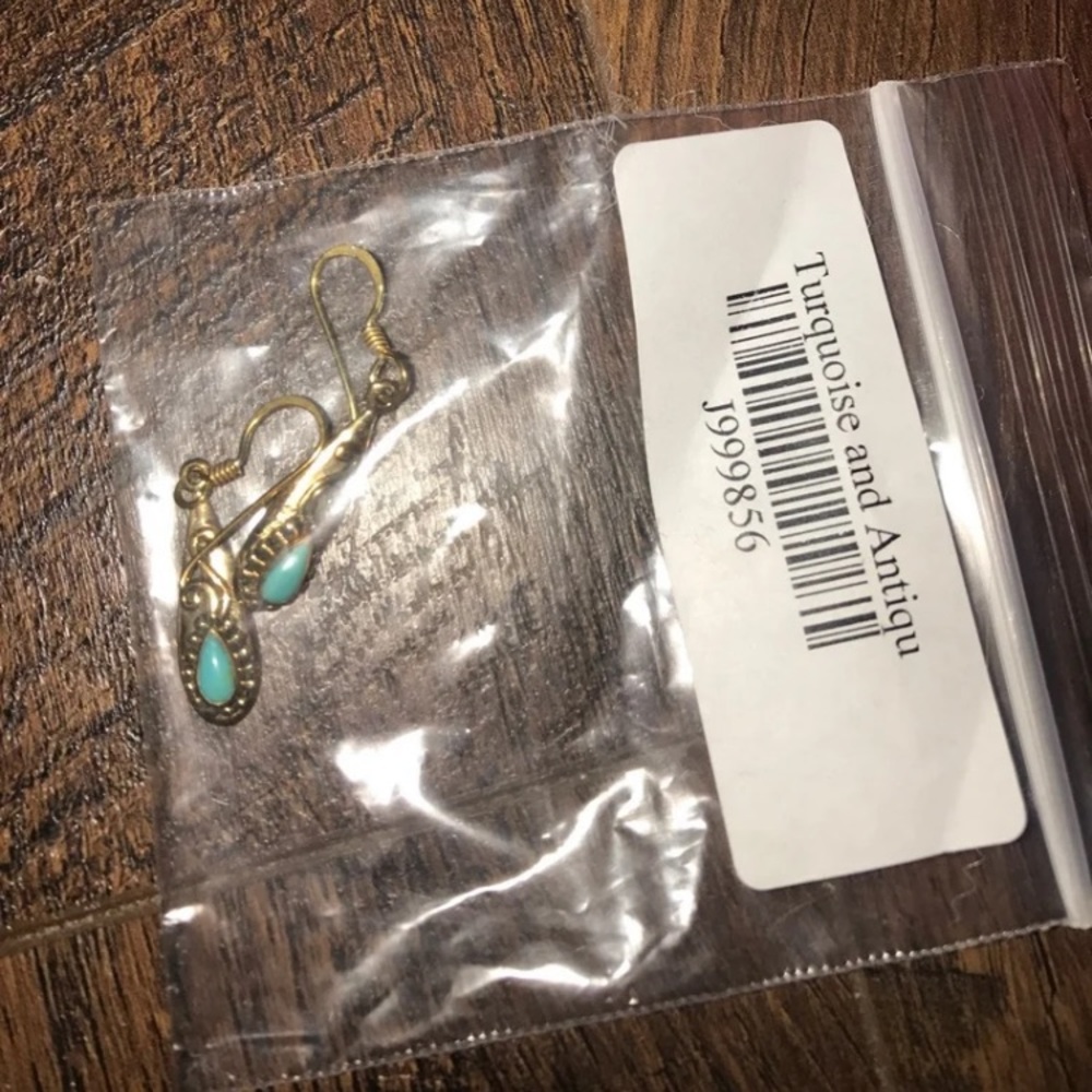 Antique turquoise earrings